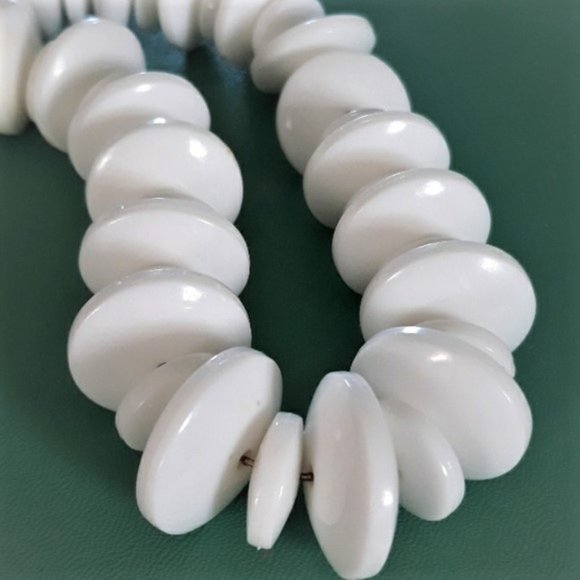VTG RARE SIGNED LES BERNARD ART DECO LUCITE NECKLACE - Picture 1 of 3